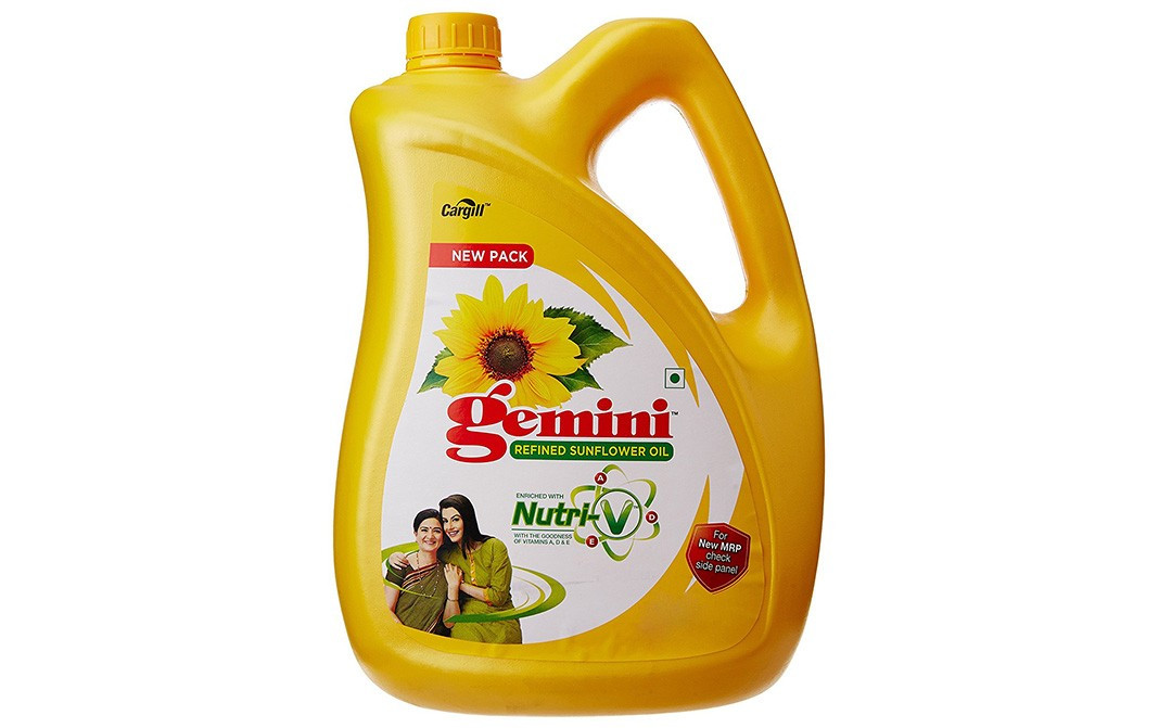 Gemini Refined Sunflower Oil Can 5 litre GoToChef